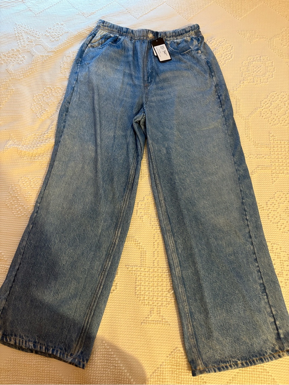 Source Unknown Light Blue Denim Jogger Pants